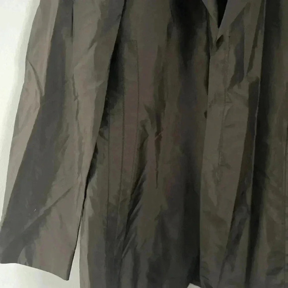 Giorgio Armani Silk Blend Lightweight Snap Closure Blazer Black Size 50 US 40 - Picture 4 of 16